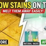 Bathroom Tiles Cleaning Hacks to Remove Yellow Stains Easily