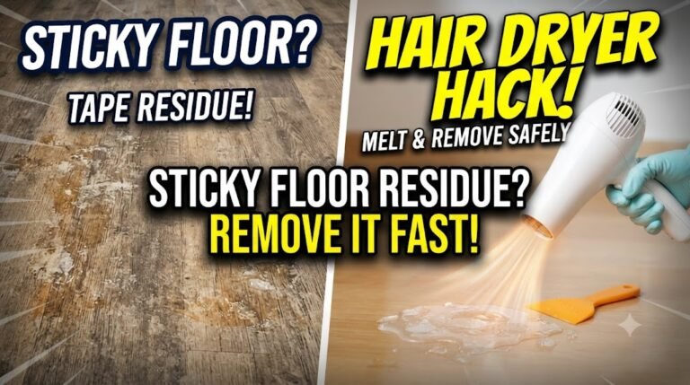 How to Remove Sticky Floor Residue Quickly at Home