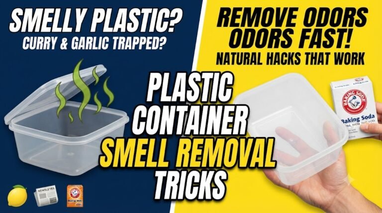 Plastic Container Smell Removal Tricks That Actually Work