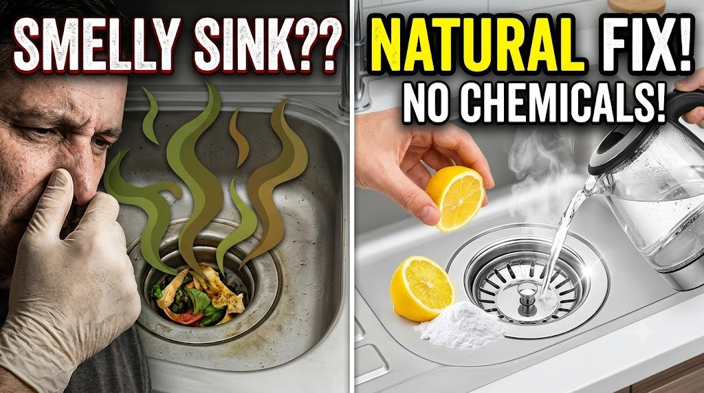 How to Clean Kitchen Sink and Remove Bad Smell Naturally