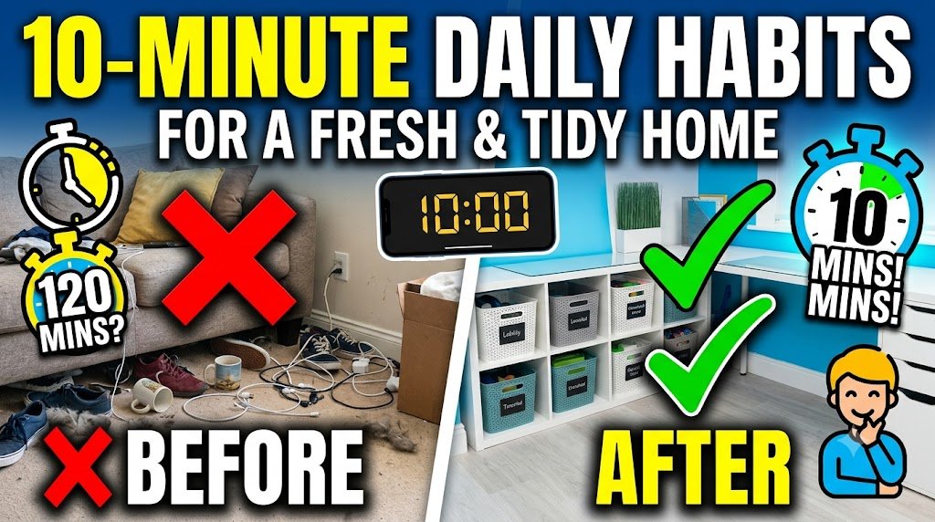 10-Minute Daily Cleaning Habits for a Fresh and Tidy Home