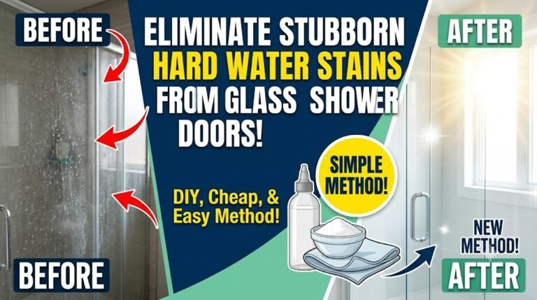 How to Remove Hard Water Stains From Glass Shower Doors