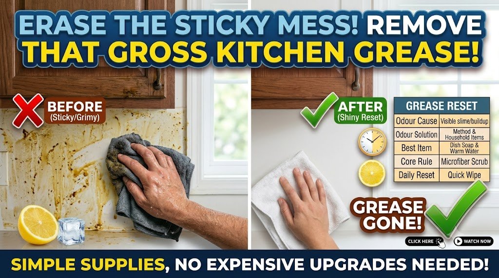How to Clean Walls and Cabinets of Greasy Kitchen Residue